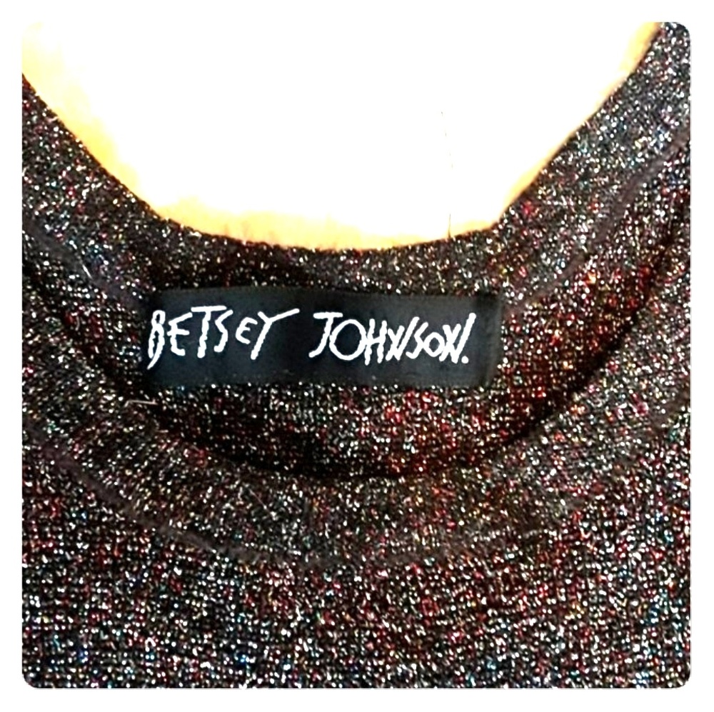 Vintage Betsey Johnson sparkle tank
